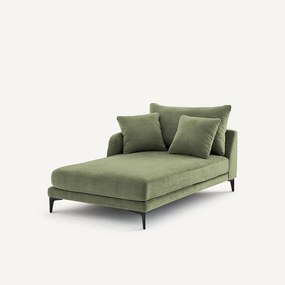 Longchair in polyester-katoen, MODERNISTE, ontwerp van Emmanuel Gallina