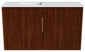 Mondiaz Joya 70cm toiletmeubel ruby met wastafel faye links 1 kraangat talc