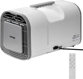 VEVOR draagbare airconditioner, 4250 BTU, 3-snelheden airconditioner met 24-uurs timer, koeler, instelbaar van 16-32 °C, AC/DC-compatibel, voor kamperen, camper of thuisgebruik, 510 x 270 x 315 mm