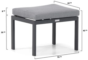 Picknick Set 6 personen  Aluminium Grijs Lifestyle Garden Furniture Palazzo