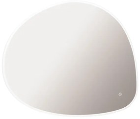 Crosswater Mada spiegel met verlichting - 60x80cm - horizontaal/verticaal - LED - 2700K tot 6400K - dimbaar - kiezelvorm MA6080
