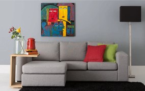 Goossens Bijzettafel Quinze, hout eiken onbewerkt, modern design, 50 x 60 x 35 cm