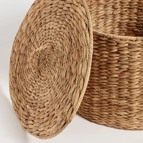 Kave Home Yessira Rieten Mand Met Deksel