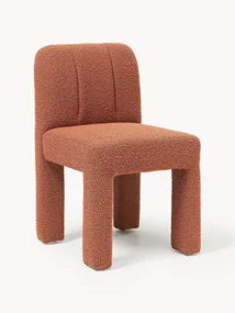 Bouclé gestoffeerde stoel Lukas