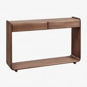 Rechthoekige Console 120x30 Cm In Tinsley Hout Donker Acaciabruin - Sklum