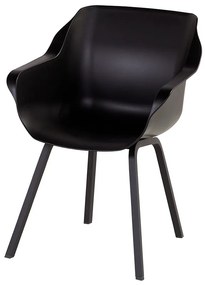 Set van 4 - Hartman Sophie Element dining armstoel - Carbon black