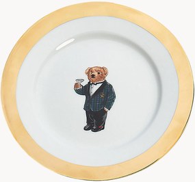 Porseleinen ontbijtborden Thompson met 24K goudkleurige rand, 4-delig