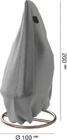 Platinum AquaShield hangstoelhoes diameter 100xH200 grijs - Stevige bevestiging - Actief luchtcirculatiesysteem - Waterdicht polyester