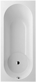 Villeroy & Boch Libra inbouw douchebad met hoek links/rechts 80x180cm glans wit alpin quaryl