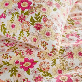 Kinderkussensloop, van flanel, met bloemenprint, MEREDITH