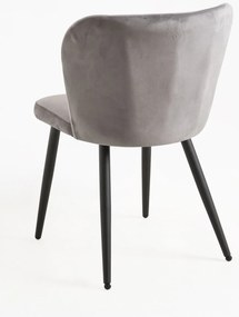 Pak 4 Fluwelen Luk Stoelen
