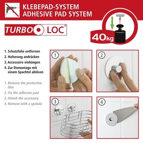 Wenko Orea turbo-loc toiletrolhouder RVS glans