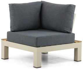 Loungeset 6 personen Aluminium/Teak Taupe Lifestyle Garden Furniture Vittoria