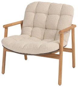 4 Seasons Outdoor Samos loungestoel teak SALE Loungestoel beige weerbestendig