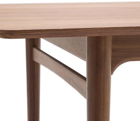 Kave Home Elan Walnoot Eettafel Uitschuifbaar Retro - 200 X 100cm.