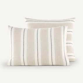 Kussensloop in gewassen linnen, Makoun