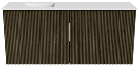 Mondiaz Joya 90cm toiletmeubel shadow met wastafel faye links 1 kraangat talc