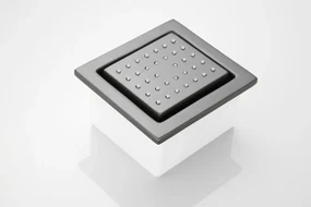 Saniclear Iron inbouw massage jet vierkant verouderd ijzer - gunmetal