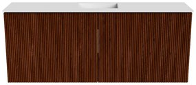 Mondiaz Joya 100cm toiletmeubel ruby met wastafel faye midden zonder kraangat talc