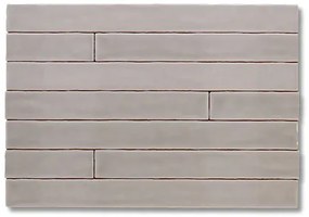 Hoogglans Handvorm Wandtegel 5x50 Cm Trinity Grijs RBT81
