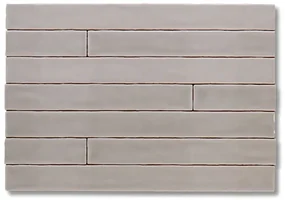 Hoogglans Handvorm Wandtegel 5x50 Cm Trinity Grijs RBT81