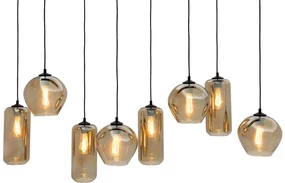 Goossens Hanglamp Devant, Hanglamp met 8 lichtpunten