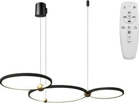 Black Ring 3 led lamp, afstandsbediening APP752-30-40-50