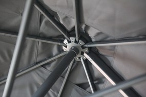 Zweefparasol  3x3m S1 (excl. voet) Grijs-antraciet Camello Diego