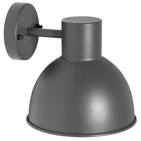 Industriële buitenwandlamp donkergrijs rond IP44 - Natas