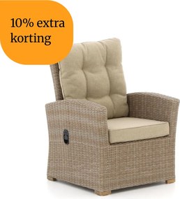 + 10% kassakorting | Verstelbare tuinstoel | Intenso Mazzano | Wicker (vlechtwerk) | Taupe | Kees Smit Tuinmeubelen