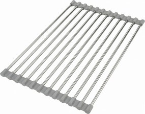 Oprolbaar afdruiprek voor gootsteen REA P12298A Grey