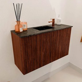 Mondiaz Joya DLux 70cm toiletmeubel ruby met wastafel faye midden 1 kraangat lava