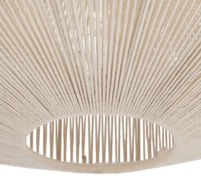 Japandi hanglamp bruin touw 61cm - SveaJapandi E27 rond Binnenverlichting Lamp