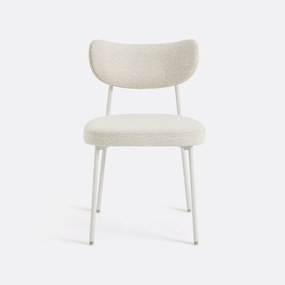 Set van 2 stoelen met structuurstof, Albane