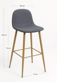 Teok Stoffen Kruk