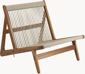 Handgemaakte tuin loungefauteuil MR01 Initial van Iroko hout