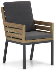 Tuinset 6 personen 230 cm Teak Old teak greywash Lifestyle Garden Furniture Dakota/Veneto