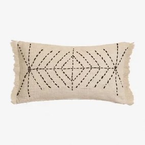 Rechthoekig Katoenen Kussen (30x50 Cm) Iguatu Beige – Crème - Sklum