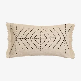 Rechthoekig Katoenen Kussen (30x50 Cm) Iguatu Beige – Crème - Sklum