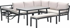 Garden Impressions Markus lounge dining set 4-delig - desert sand