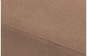 Goossens Bank My Style bruin, microvezel, 2,5-zits, stijlvol landelijk met chaise longue rechts
