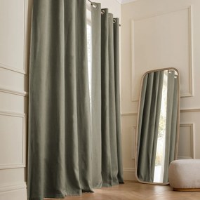 Verduisteringsgordijn van gewassen linnen, oogjes, Private