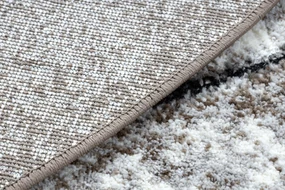 Tapijt modern COZY 8872 Rond ,  Wall, geometrisch , drieho  - Structureel,  twee poolhoogte , bruin