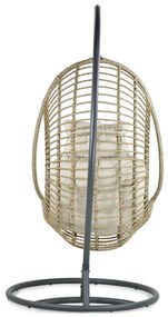 Coco Vedella Hangstoel Aluminium/wicker Taupe