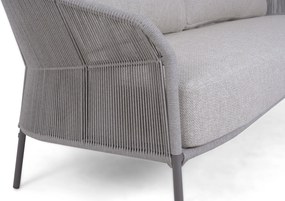 Stoel en Bank Loungeset 5 personen Rope Grijs  4 Seasons Outdoor Florence