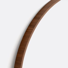 Ronde spiegel fineer notenhoutØ100 cm, Alaria