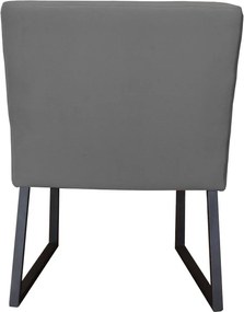 Eetkamerstoel - Amsterdam - geschikt voor ronde tafel - stof Element cementgrijs 23