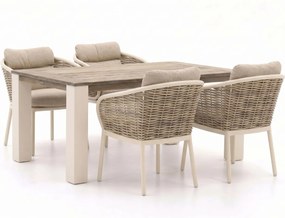 Diningset Apple Bee | 4 personen | Tuinset teakhout | 5-delig | Kees Smit Tuinmeubelen