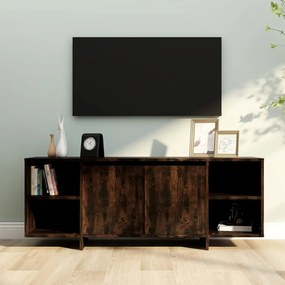 vidaXL Tv-meubel 130x35x50 cm spaanplaat gerookt eikenkleurig