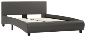 vidaXL Bedframe kunstleer grijs 120x200 cm